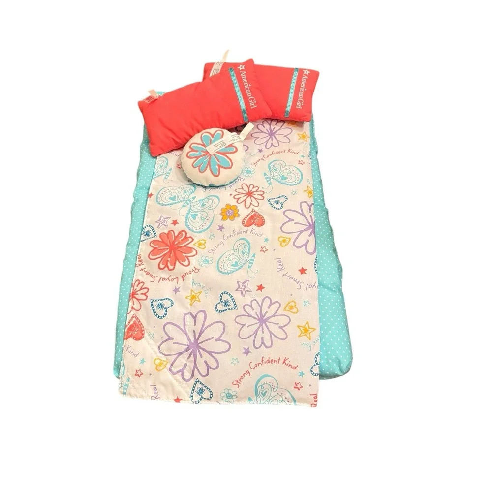 American Girl Doll‎ 2015 Floral Bed Collection Bedding Set & Mattress NO BED